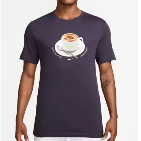 Nike sport wear tshirt baju pria dark raisin