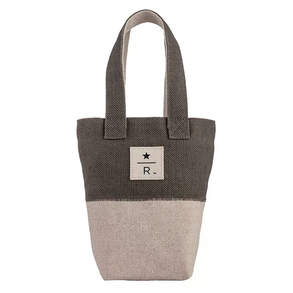 Cup Bag Starbucks Color-blocking Cotton Linen Accompanying Green | Tas Minuman Cup Kopi | Starbucks 