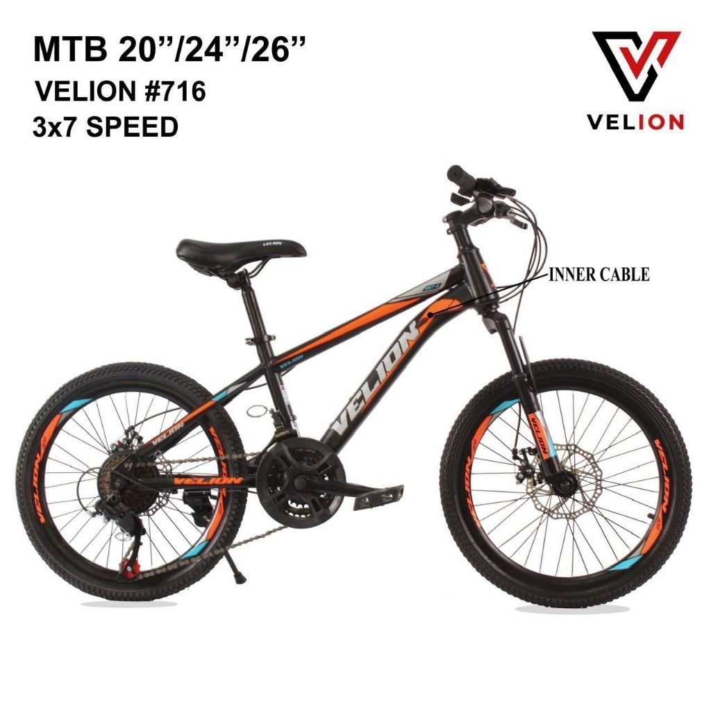 SEPEDA GUNUNG MTB VELION 24 INCH 21 SPEED