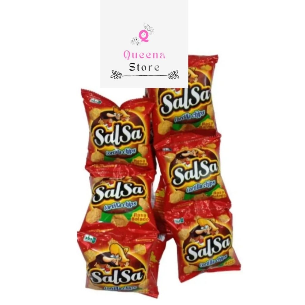 Ciki Salsa Tortilla Chips 1 Renteng (10 pcs)