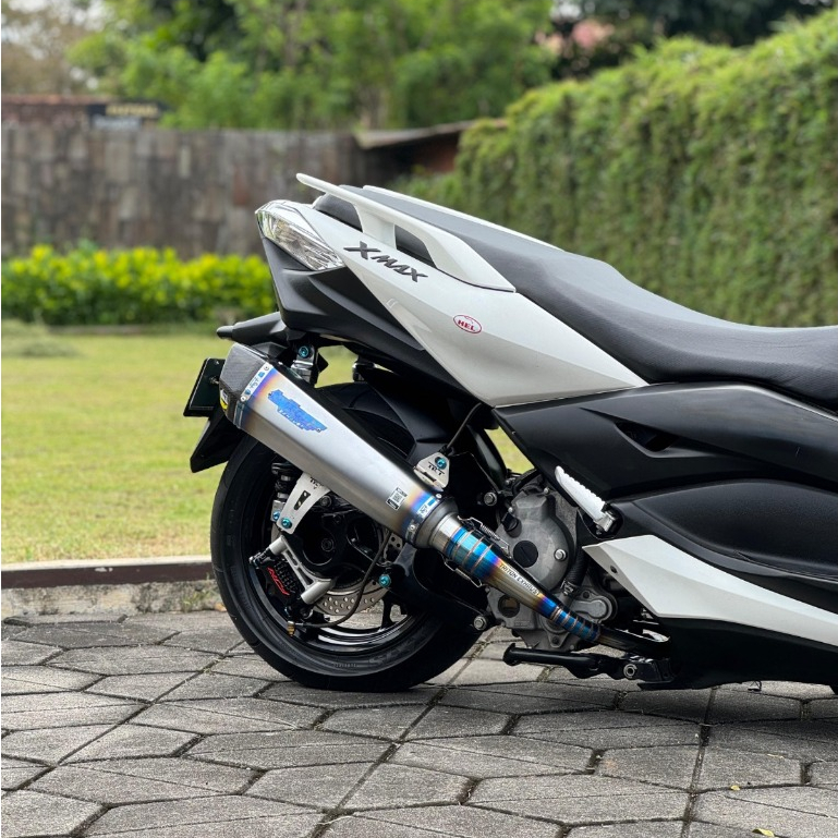 knalpot yamaha xmax 250 300 full system plug and play brand triton exhaust