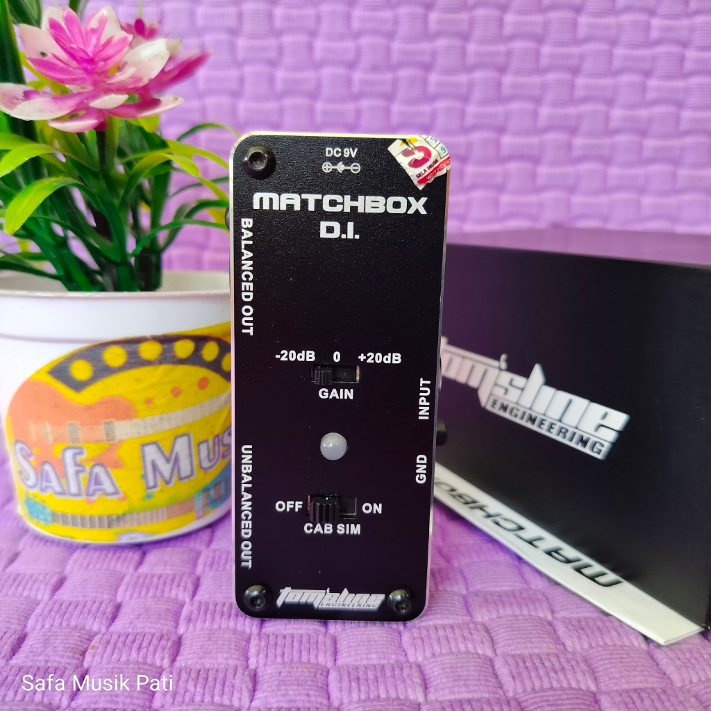 Tomsline Matchbox D.I./DI Box Efek Gitar Normal Mulus Dusbuk No Minus, Original, Foto Asli