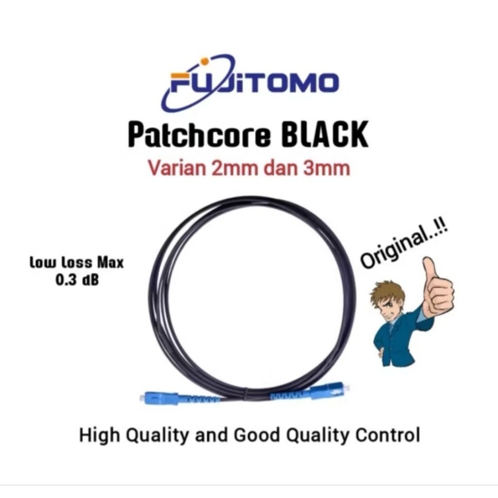 FUJITOMO PATCHCORE BLACK 2MM