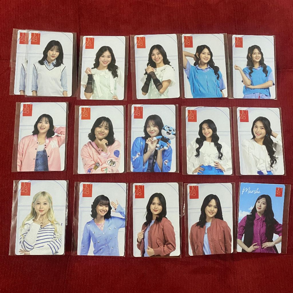 Photocard Official JKT48 x J Trust Bank Termurah (marsha, christy, freya, zee, shani, gracia, adel, 