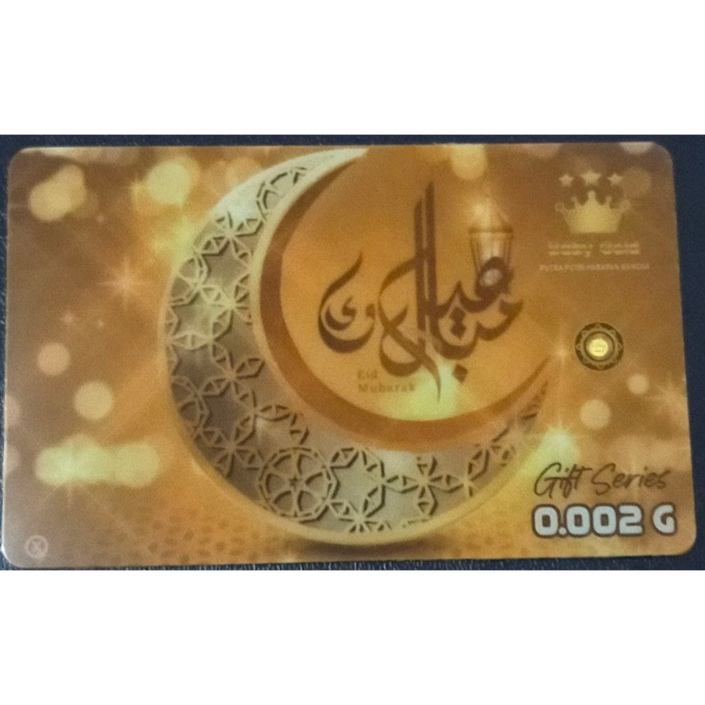 Logam Mulia Emas Baby Gold 0,002 Gram Eid Mubarak