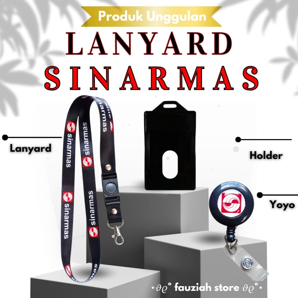 READY TALI ID CARD SINARMAS / LANYARD SINARMAS, LANYARD TERMURAH, KUALITAS PREMIUM