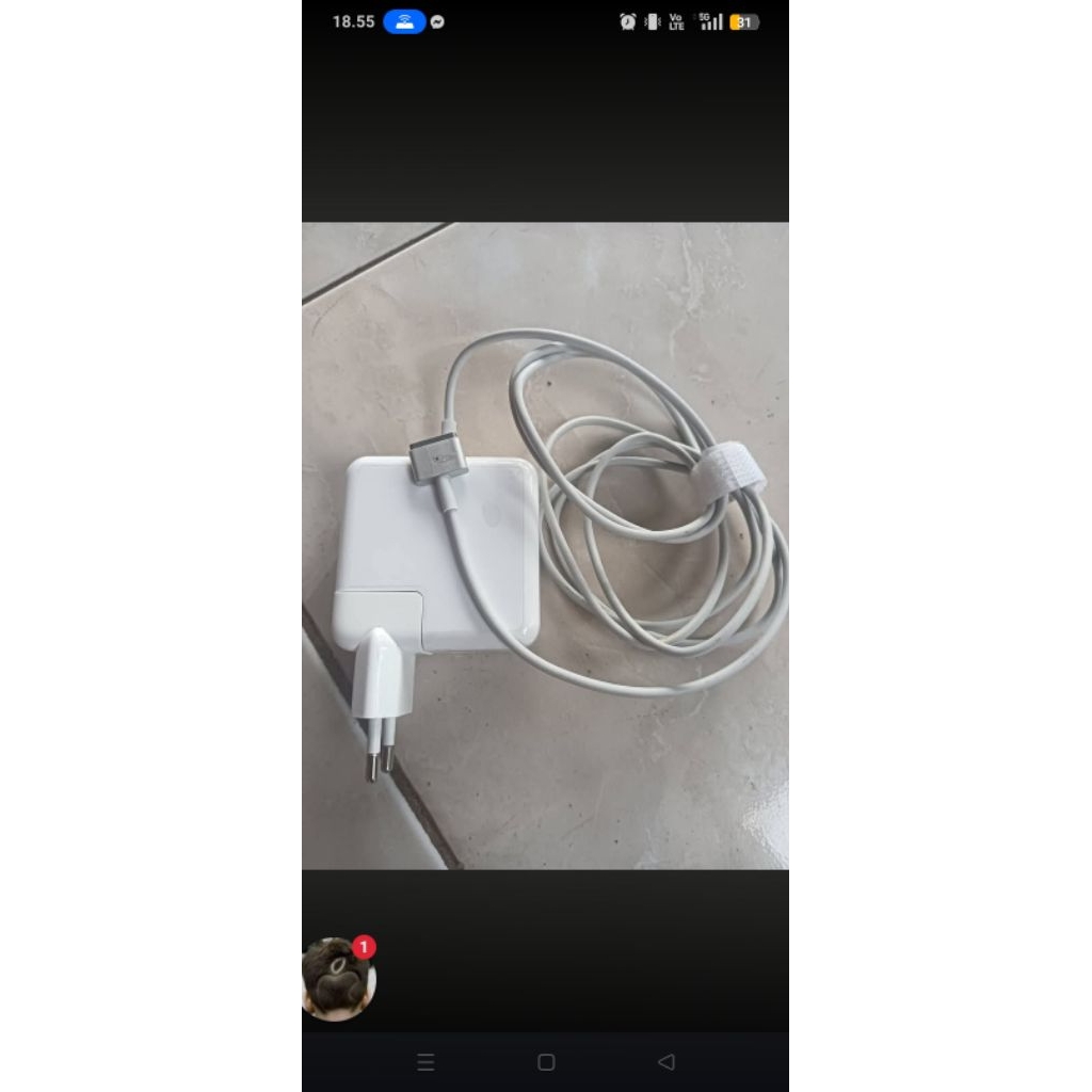 adaptor macbook preloved