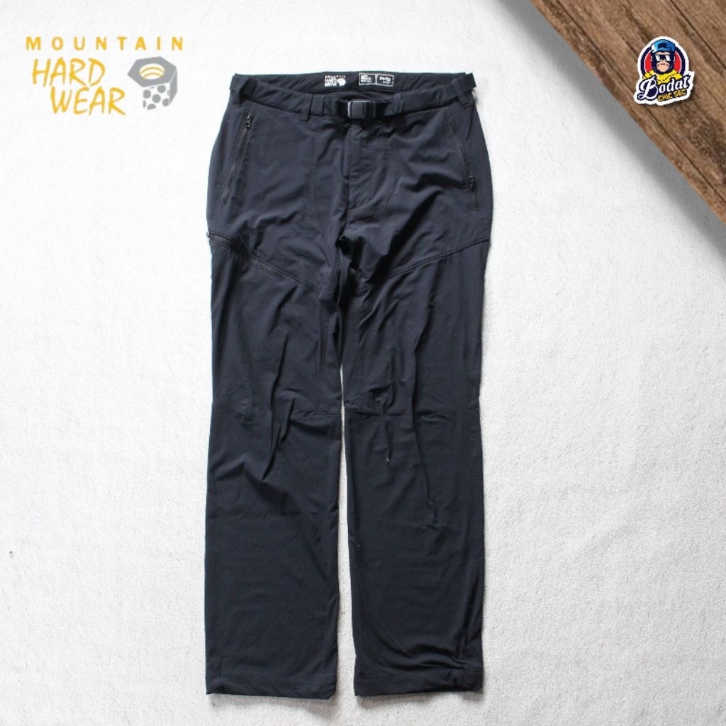 Celana Gunung Mountain Hard Wear  Cargo samping Windproof Outdoor Gesper/Belt Black