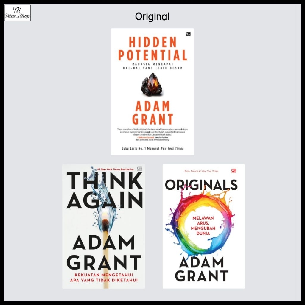 Buku Hidden Potential Think Again Originals Adam Grant