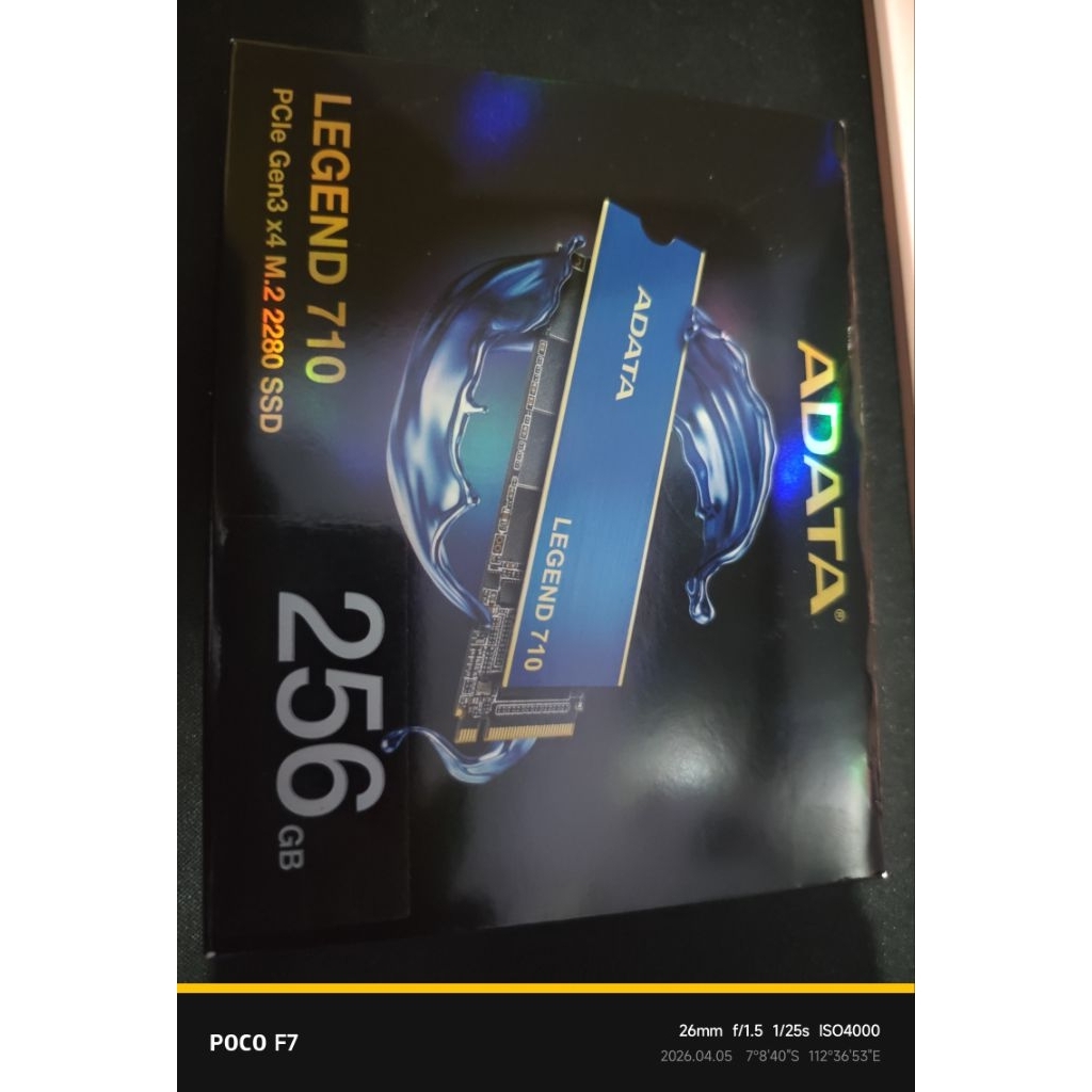 nvme adata legend 256gb new