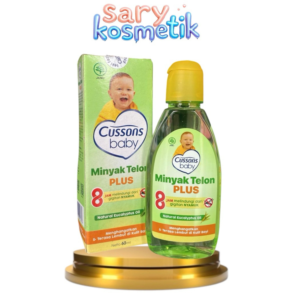 cc] CUSSONS BABY minyak telon plus 60 ml - natural eucalyptus oil