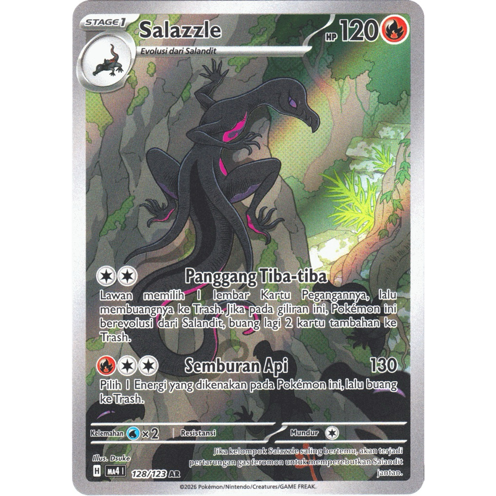 Salazzle #128 AR Ledakan Peniada - Kartu Pokemon TCG Original Indonesia