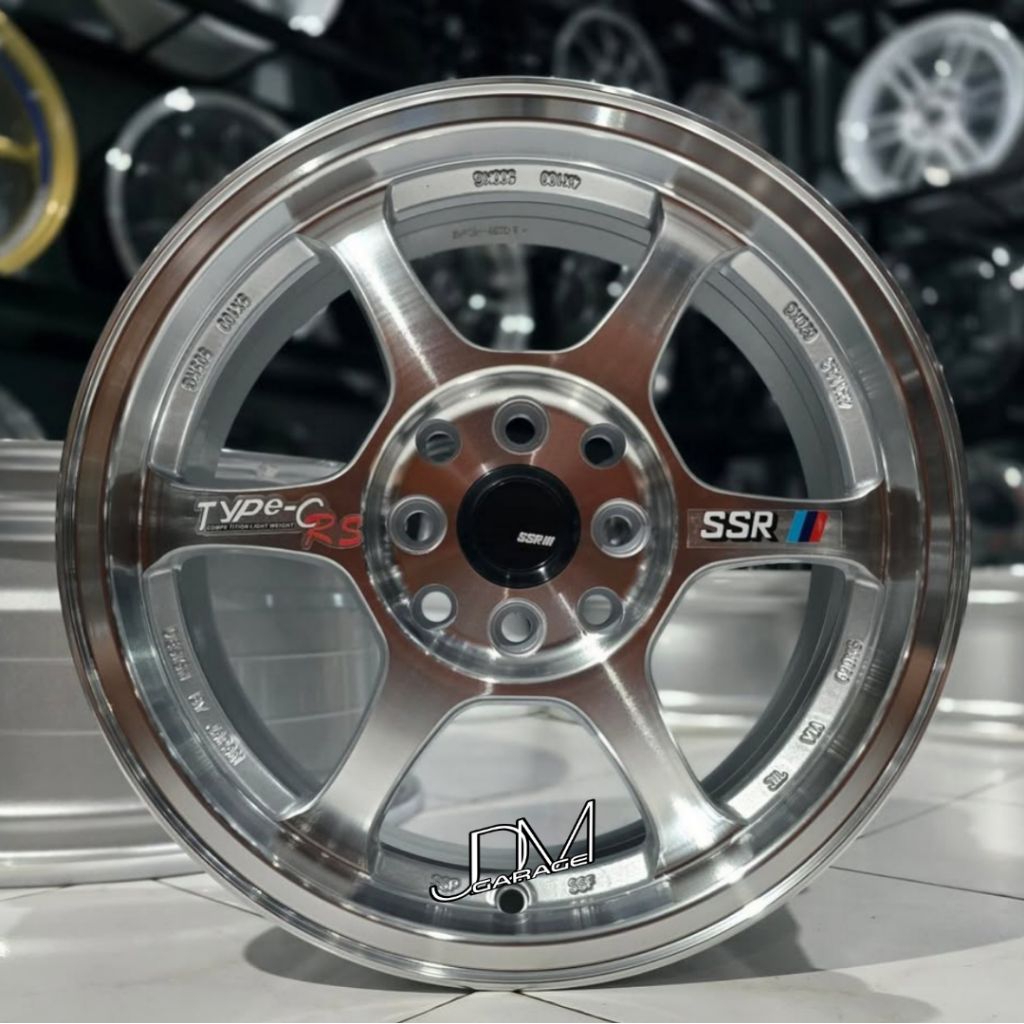 velg ssr type c ring 15 pcd 4x100 - 4x114,3 lebar 6,5 velg racing r15 velg mobil Avanza Xenia Livina