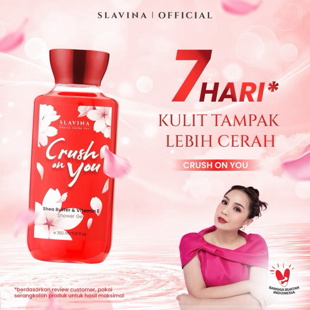 INSTANT SLAVINA Shower Gel Love Journey by Nagita Slavina SLAVINA Shower Gel Spill The Night by Nagi