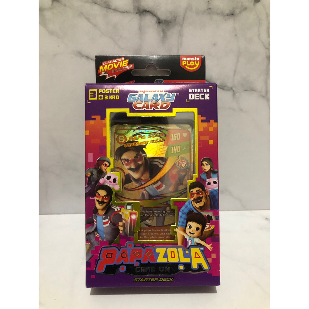boboiboy papa zola starter deck galaxy card malaysia