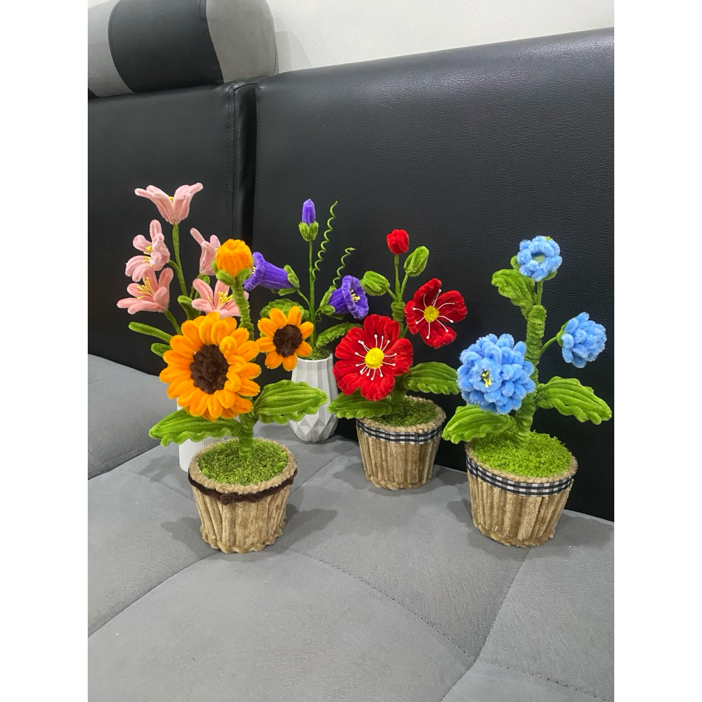 BUNGA KAWAT BULU BUNGA MATAHARI KAWAT BULU BUNGA DEKORASI KAWAT BULU