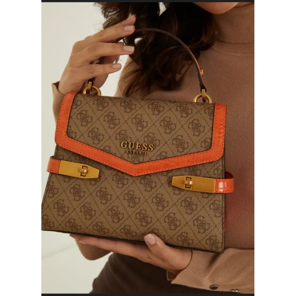 PL tas guess ori kode SB839620 warna latte orange