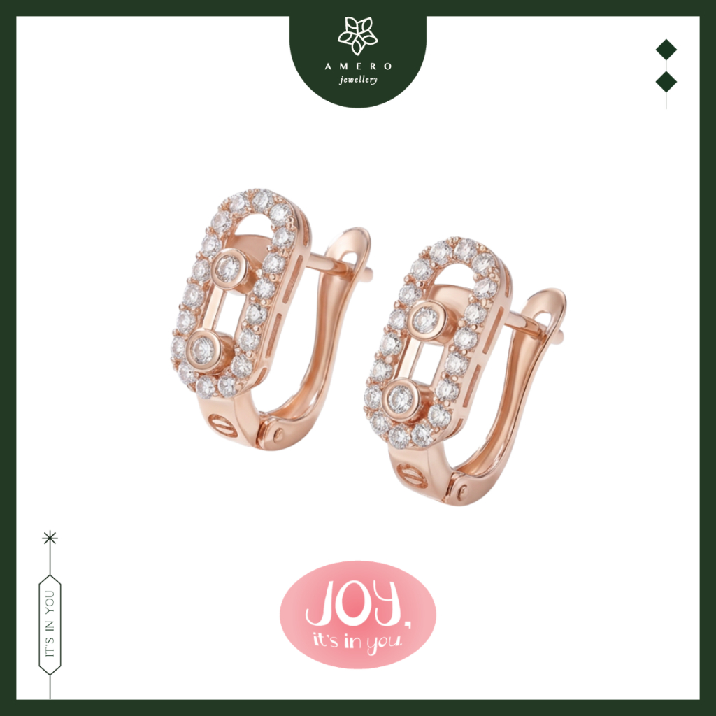 Anting Emas 17K Mouve ME-33 Amero Jewellery