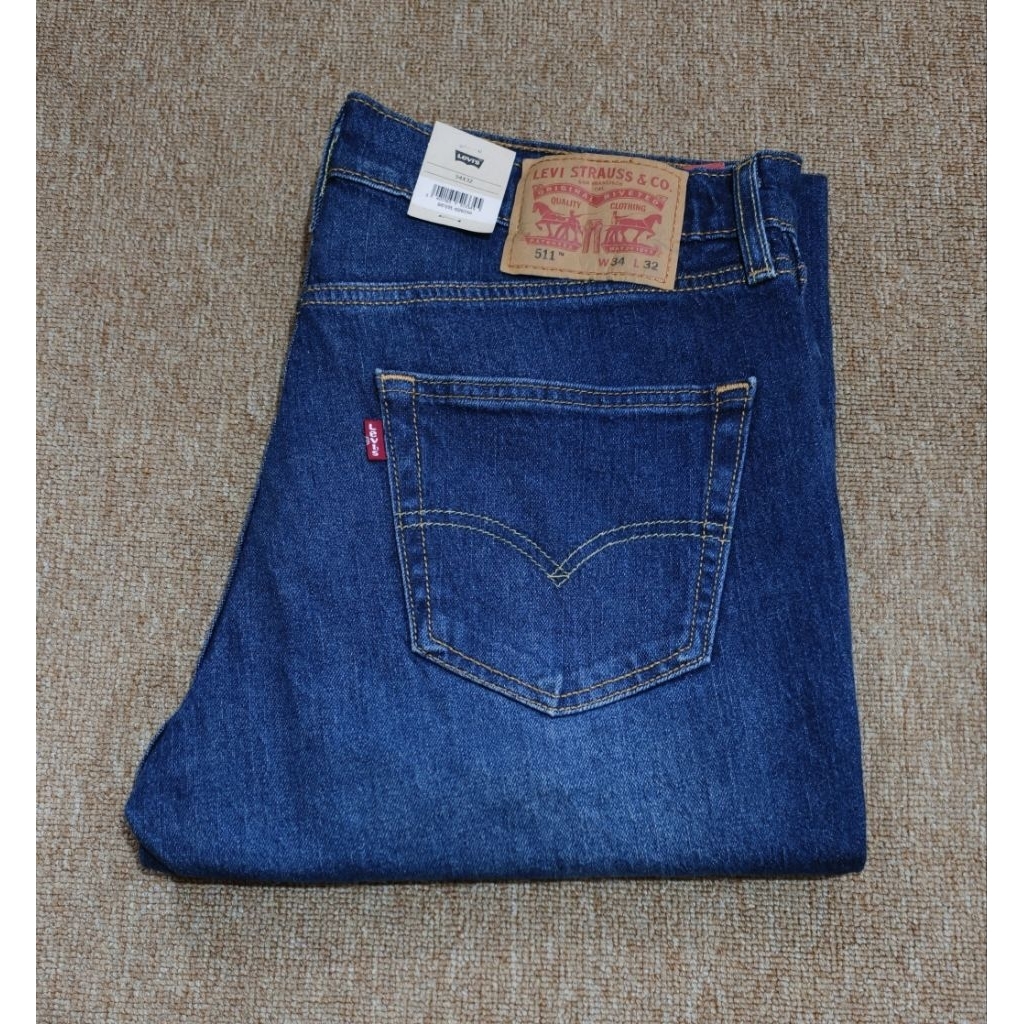 Jeans Pria Lev"s 511 Slim News Originals Fit ( 511-6105 )