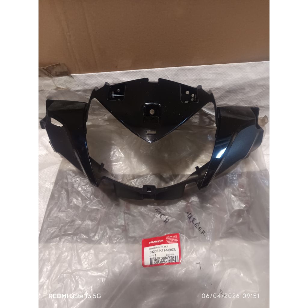 53205-K41-N00ZA batok totok lampu depan honda supra x125 new Fi hitam original AHM