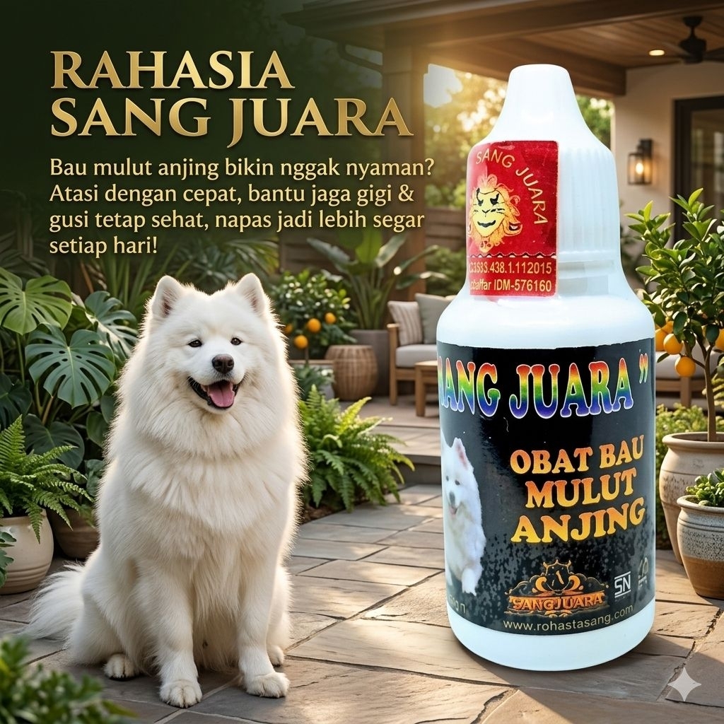 Obat Bau Mulut Anjing 30ml – Penghilang Bau Mulut, Perawatan Gigi & Gusi, Nafas Segar Anjing