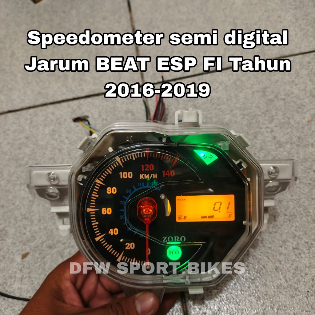 Speedometer semi digital BEAT ESP FI Tahun 2016-2019 Odometer kilometer Honda BEAT FI ESP Tahun 2016