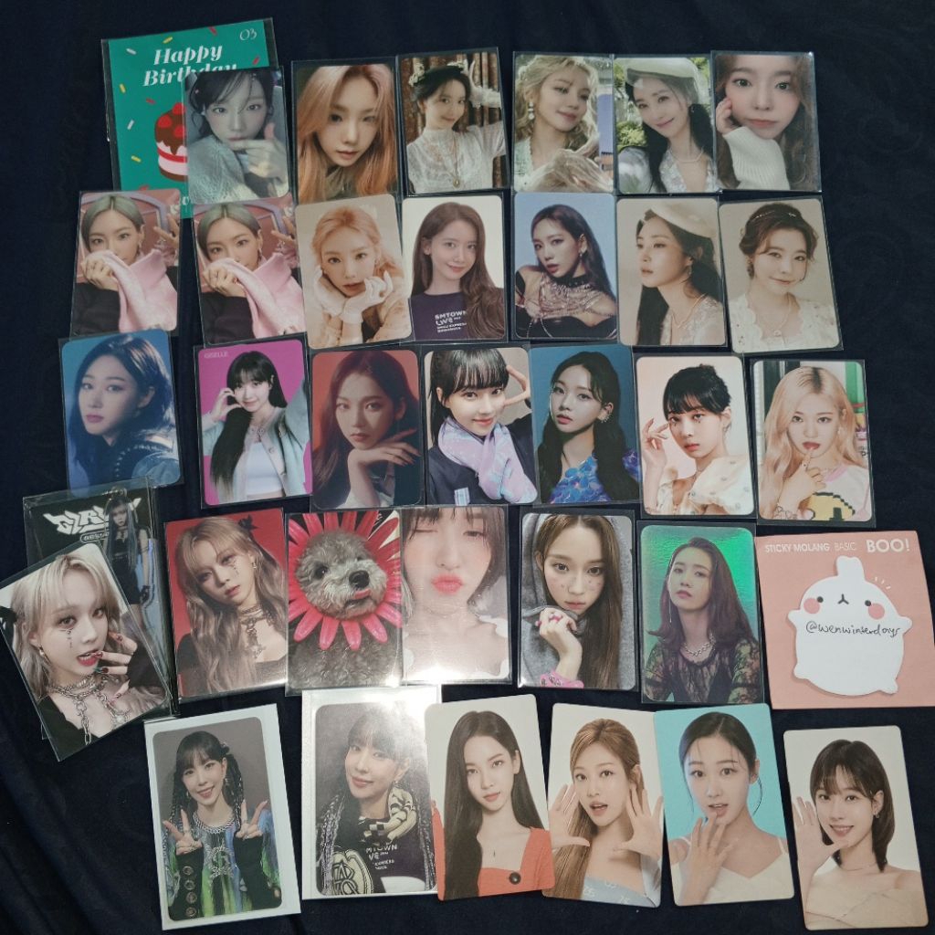 PHOTOCARD AESPA SNSD GIRLS GENERATION YOONA TAEYEON HYOYEON YURI SUNNY WINTER KARINA NINGNING GISELL
