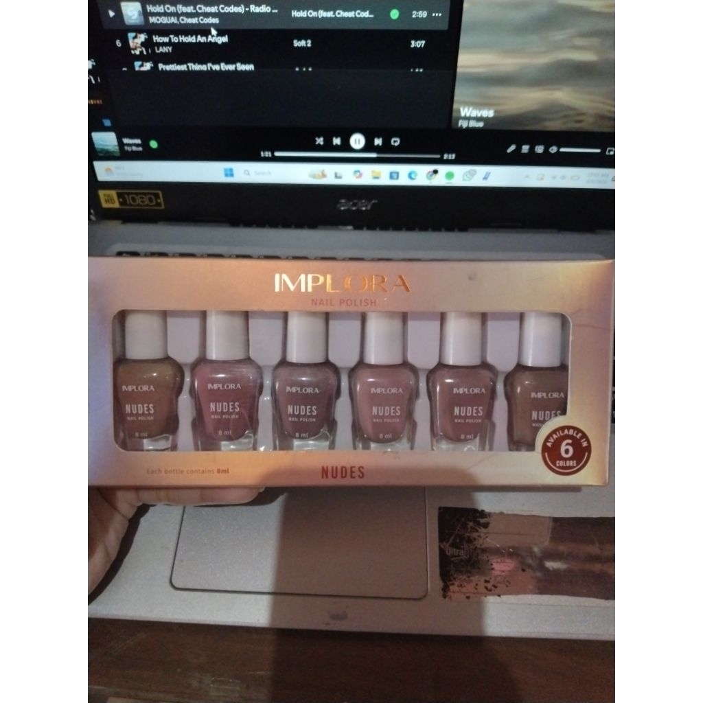 PRELOVED KUTEK NAIL POLISH PEEL OFF IMPLORA SHADE NUDE