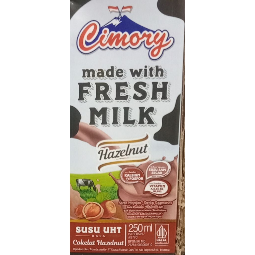Susu UHT Cimory Hazelnut 250 ml