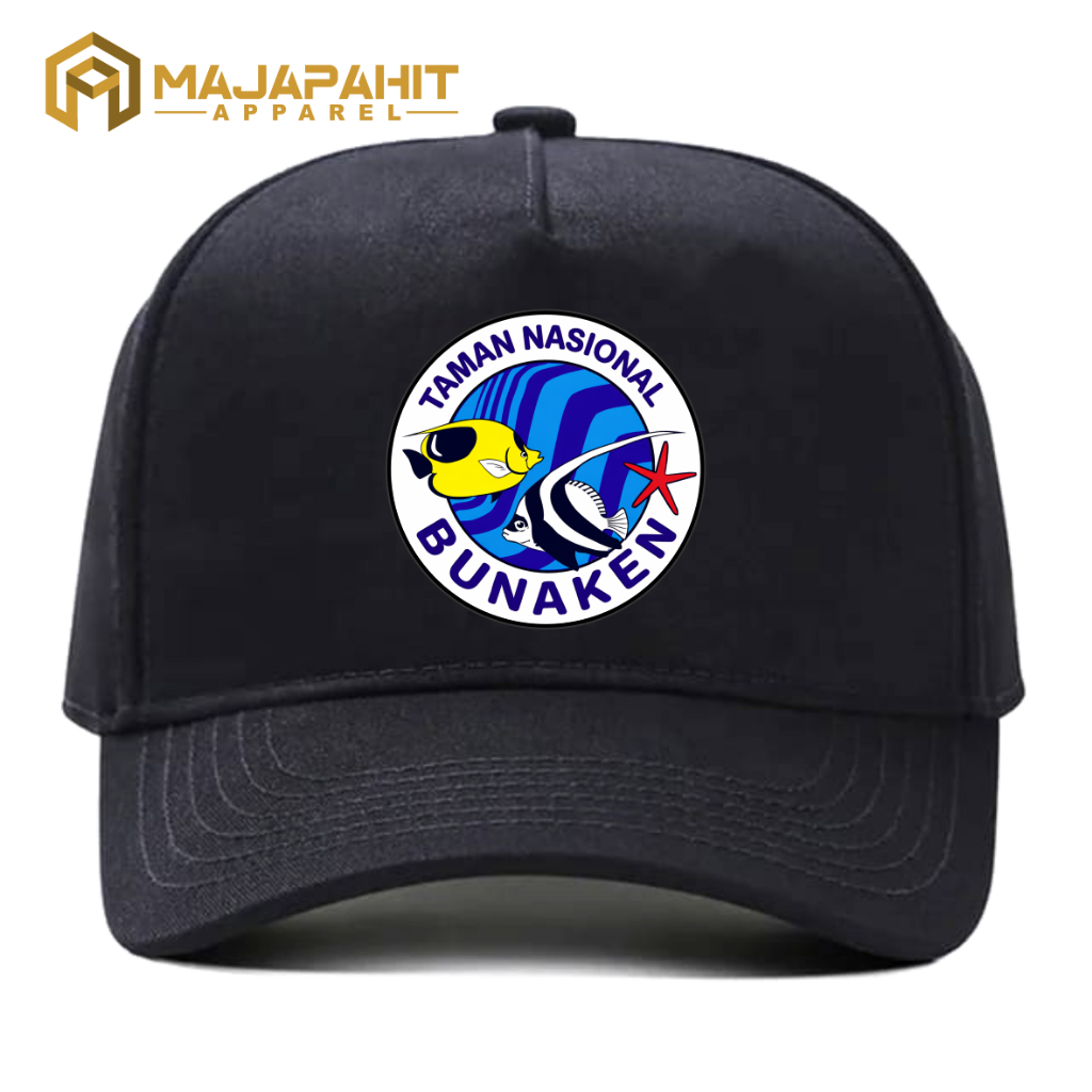 Topi Balai Taman Nasional Bunaken Baseball Full Kain Premium - Majapahit Apparel