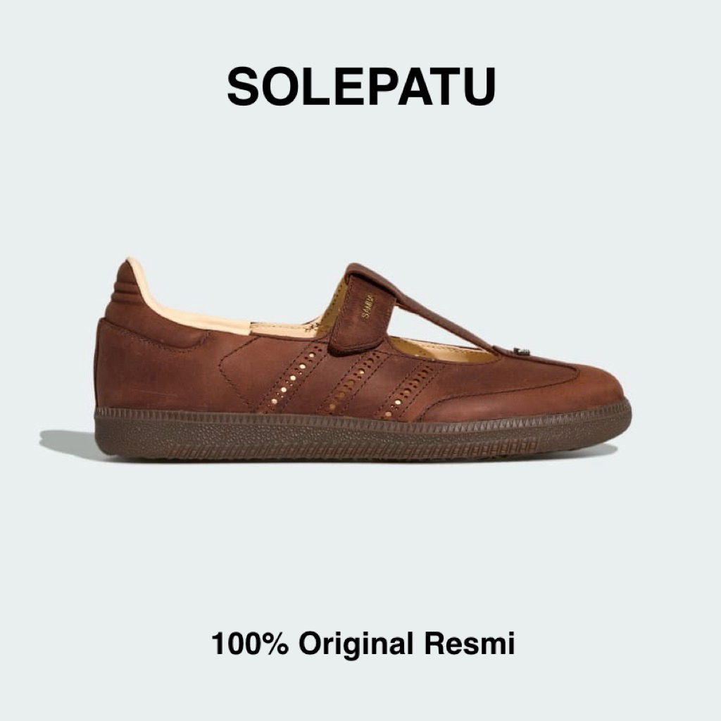 Adidas Samba Jane Leather Brown Original Resmi