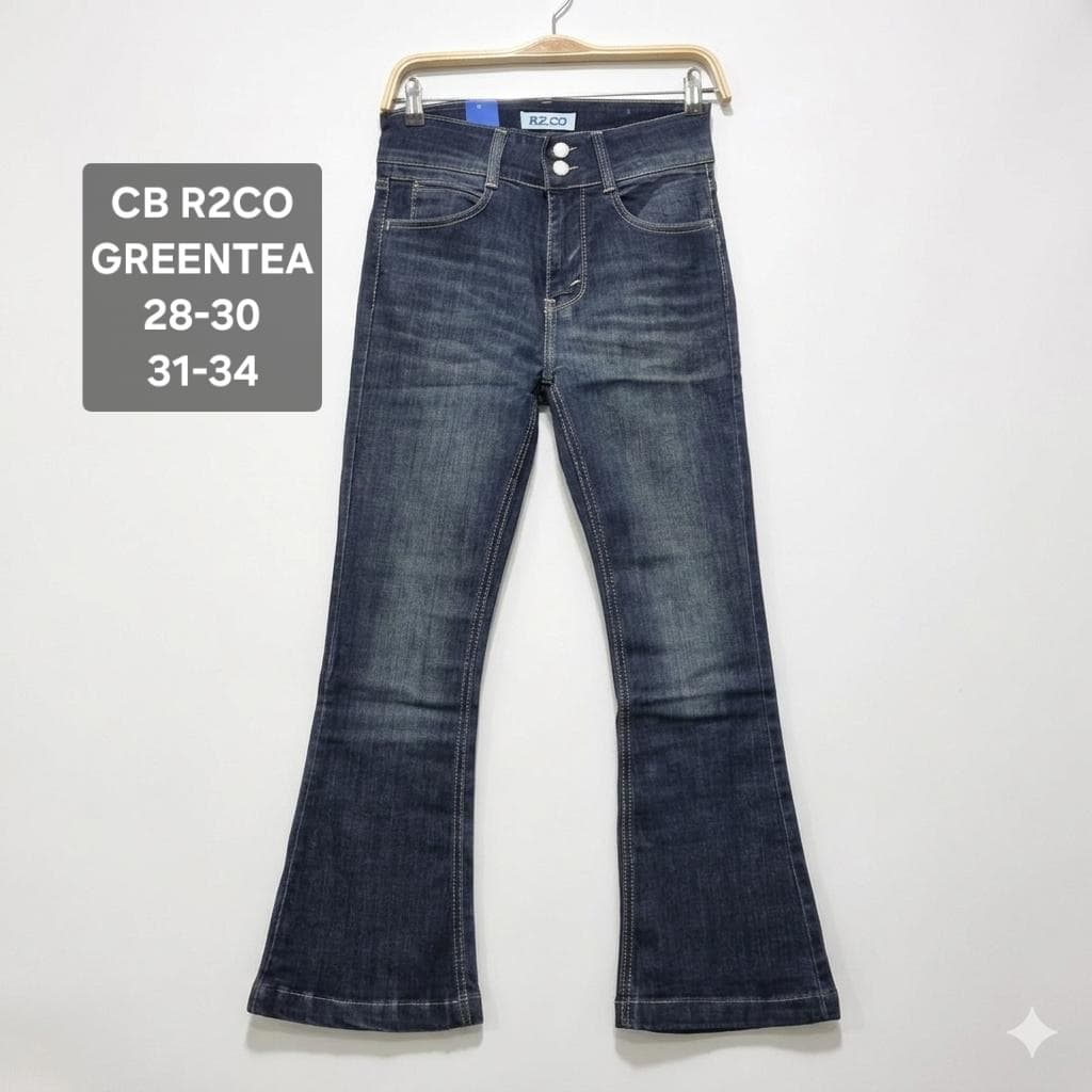 BEST SELLER  CELANA JEANS WANITA CUTBRAY FELINO TINT GREEN PREMIUM QUALITY 