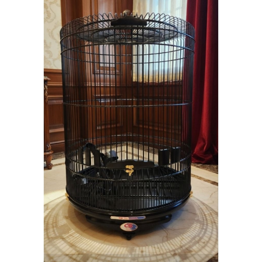 Sangkar Murai batu No 2 Ceper Fullset Tebok Kayu dan Bambu