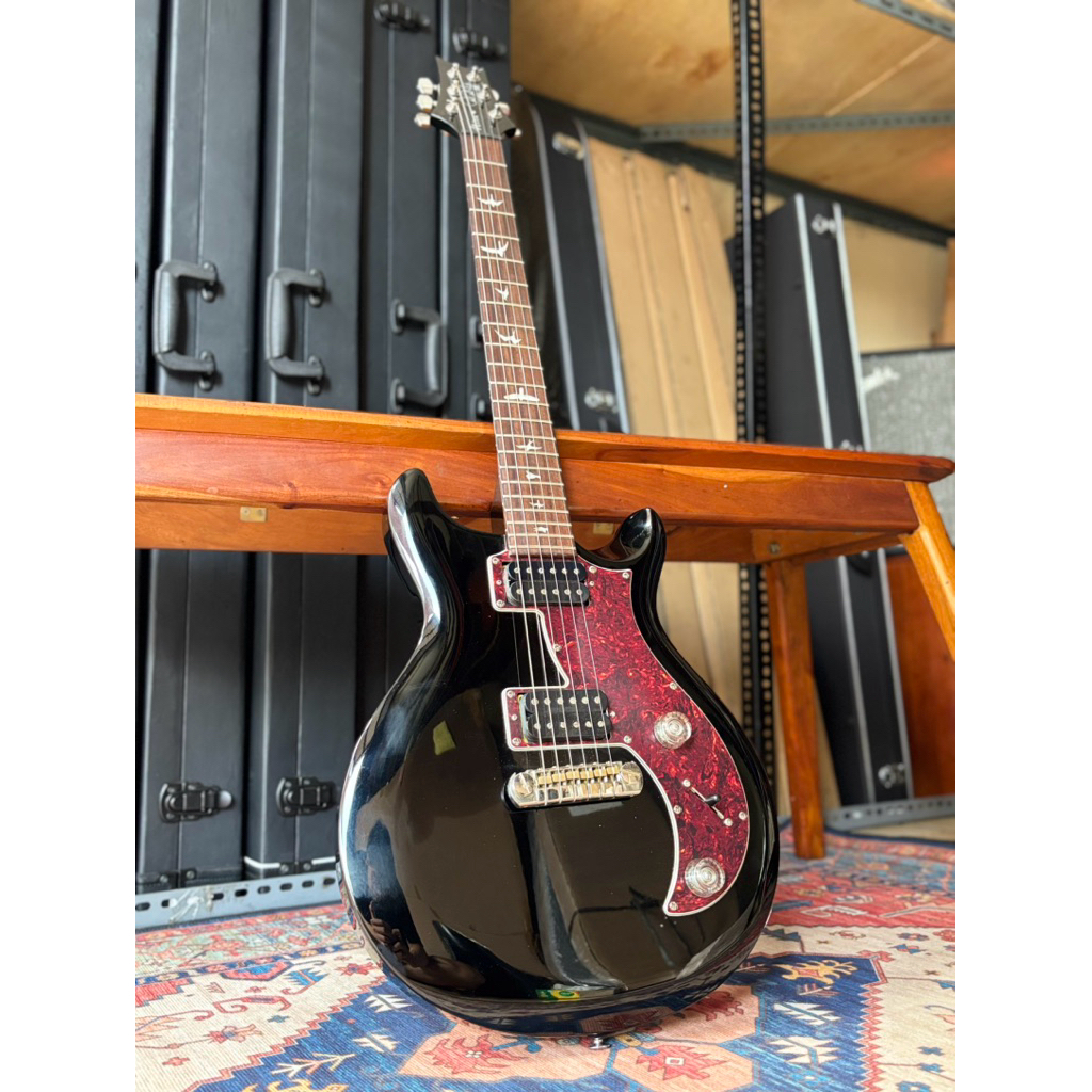 PRS SE Mira Black Second Like New  Gitar Listrik PRS Original Coil Split Include Bag