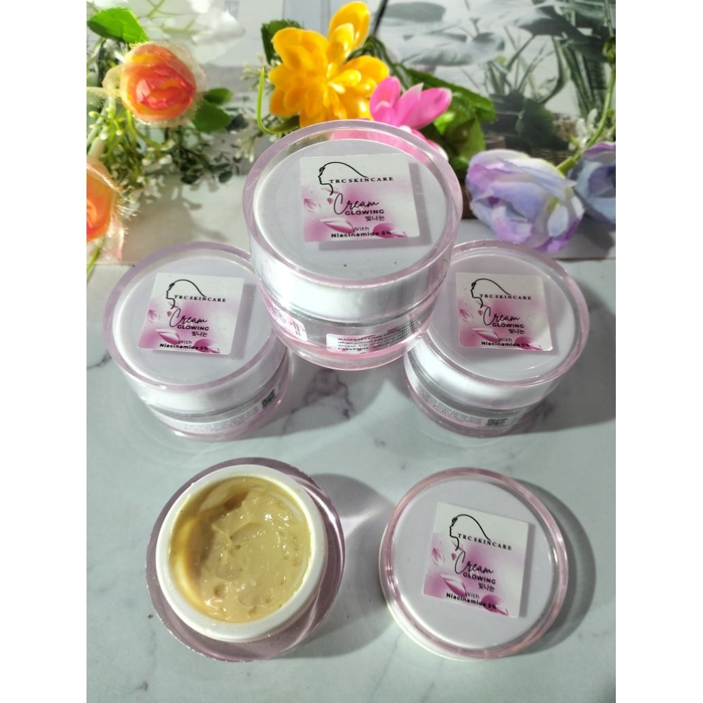 TRC skincare cream glowing