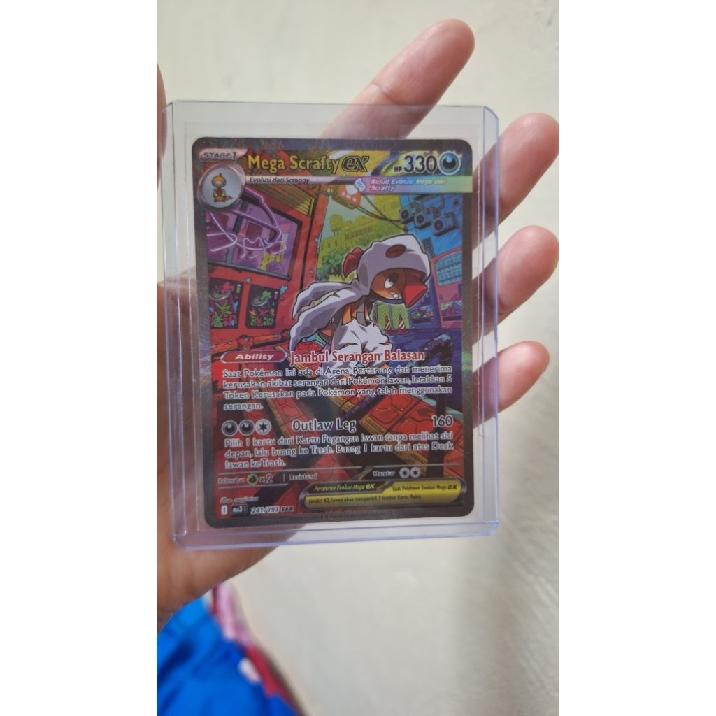 KARTU POKEMON MEGA IMPIAN(SAR MEGA SCRAFTY EX)