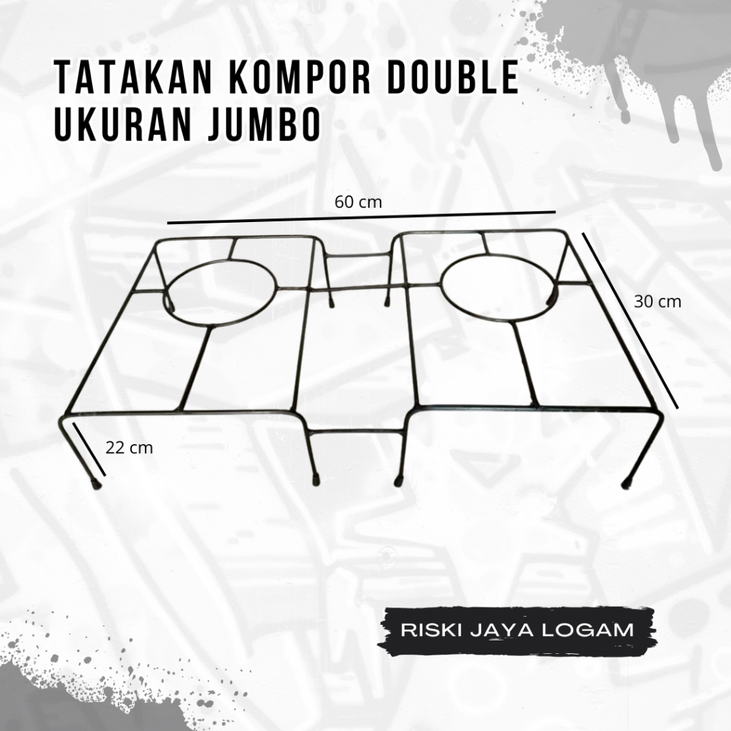 Tungku Kompor Rinnai Double ukuran Jumbo || Rangka Kaki Kompor Rinnai dobel kokoh tahan lama