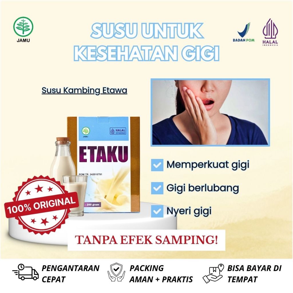 Susu Kesehatan Gigi, Gigi Berlubang, Gigi Keropos, Nyeri Gigi Saat Mengunyah, Gigi Goyang WALATRA SU