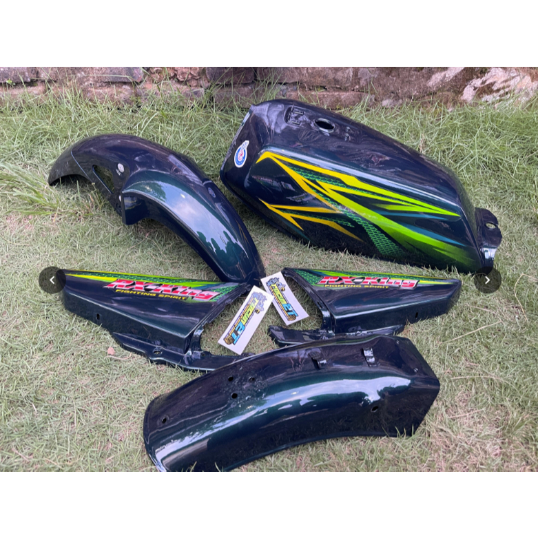 Bodi set Rx King 2005 cat hijau botol
