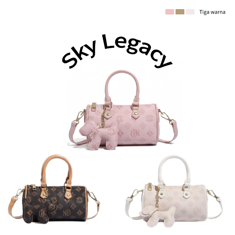 COD Sky Legacy Tas tangan wanita yang elegan/Tas selempang bergaya Korea yang imut dalam warna pink/
