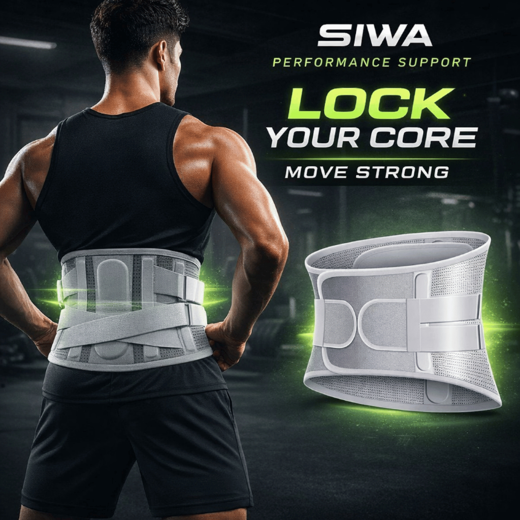 Korset Pemanas Pinggang Lumbal Penyangga Punggung Bawah Plate Support Brace Sabuk Lumbar Nyeri Pingg