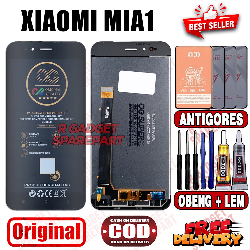 Lcd Touchscreen XIAOMI MIA1 Original OG SUPER Fullset