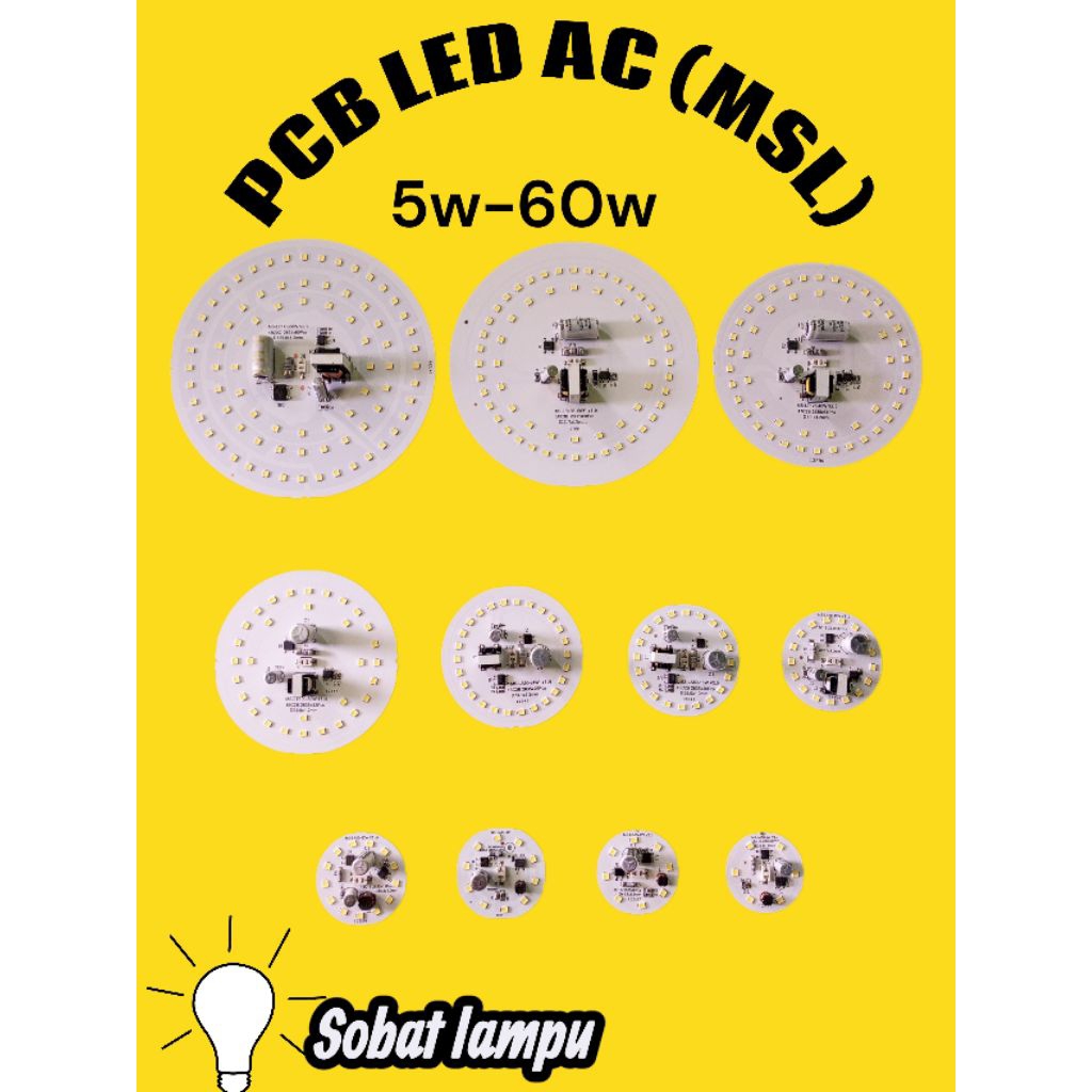 PCB LED AC (MSL) 30w-60w