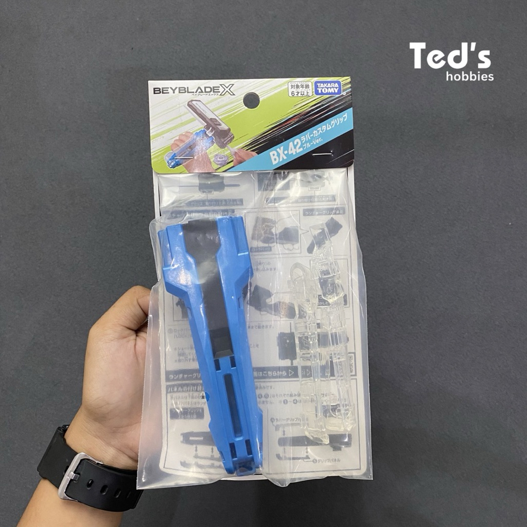 Beyblade X BX-42 Grip Launcher Clear Blue