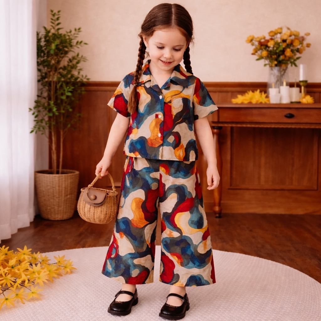 ONE SET ANAK PEREMPUAN TERBARU 2-10 TAHUN