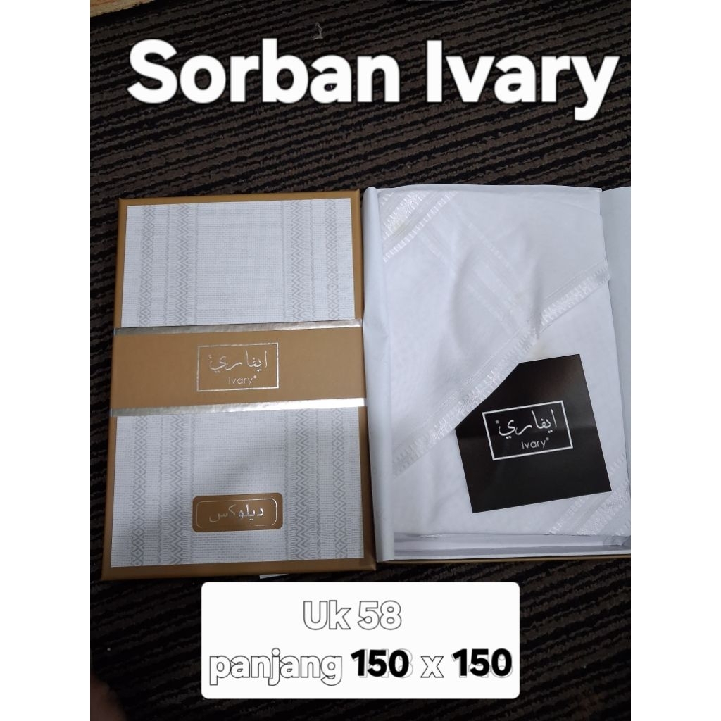 Sorban ivary imamah produk saudi arabia kain terbaik uk 58 150x150