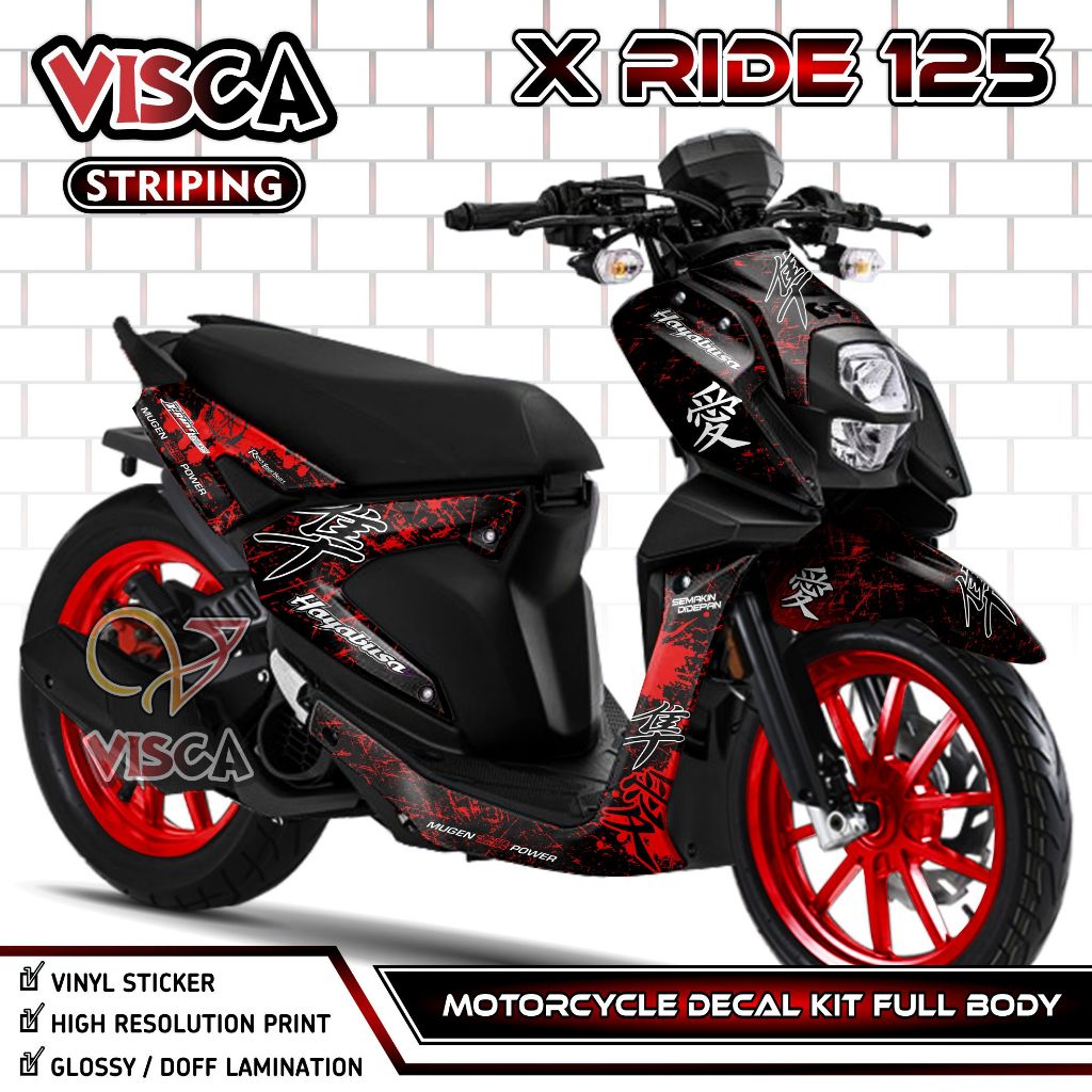 Decal X Ride 125 - Stiker X Ride 125 - Dekal X Ride 125 Full Body - Striping X Ride 125 Variasi - De