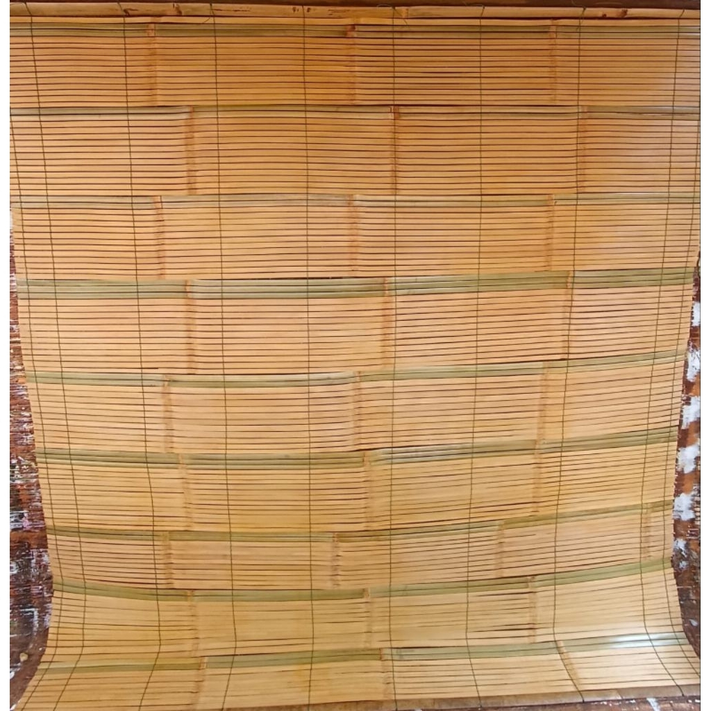 TIRAI BAMBU TIRAI GULUNG TIRAI OUTDOORR TIRAI ANTI AIR KERAY WIDE PLITUR VERNIS POLOS