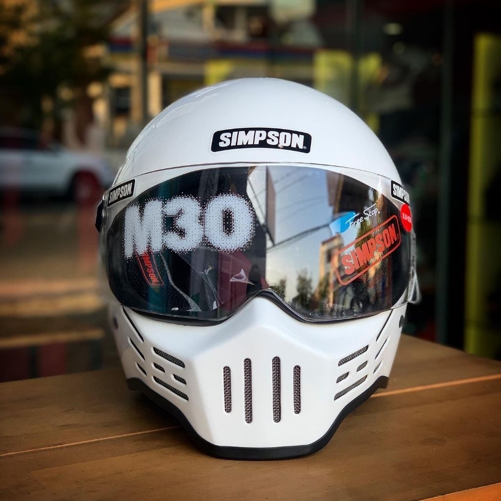 HELM SIMPSON M30 M 30 WHITE GLOSS ORIGINAL