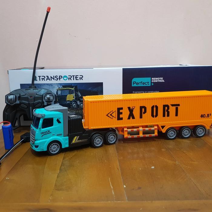 Rc Truk Kontainer Anak Remote Control Dengan Trailer